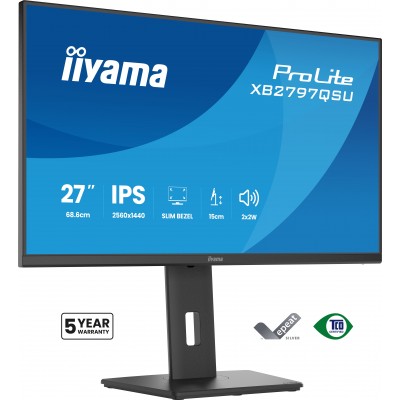 Monitor iiyama ProLite XB2797QSU-B1 27" 2560 x 1440 Pixel Quad HD LED Nero