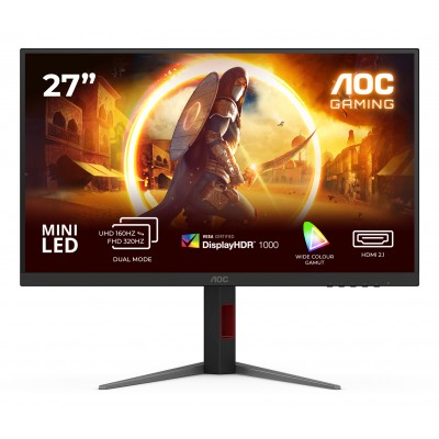 Monitor AOC G4 U27G4XM 27" 3840 x 2160 Pixel 4K Ultra HD LED Nero Rosso