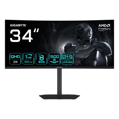 Monitor GIGABYTE GS34WQCA Gaming Curvo 34" WQHD 3440 x 1440