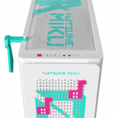 Case ASUS A23 Hatsune Miku Edition Turchese, Bianco
