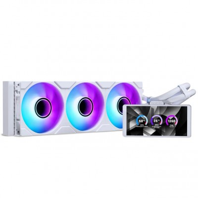Dissipatore a Liquido Phanteks Glacier One 360M25 LCD 6" RGB 360mm Bianco