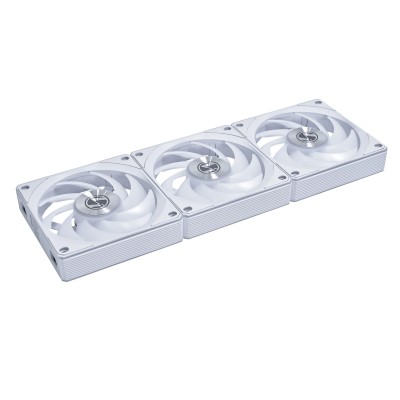 Ventola Lian Li UNI FAN CL Wireless Reverse Blade Kit Da 3 PWM RGB 120mm Bianco