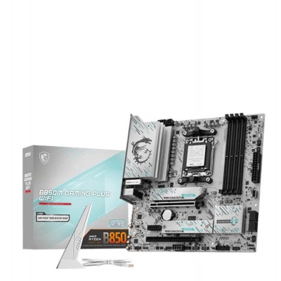 Scheda Madre MSI MAG B850 GAMING PLUS WIFI AM5 Micro-ATX Bianco