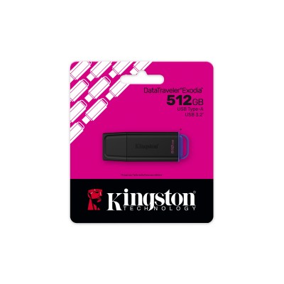 USB Kingston Technology DataTraveler 512GB 3.2 Gen 1 Exodia Nero Viola
