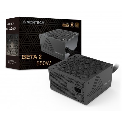 Alimentatore Montech BETA 2 80PLUS Bronze ATX 3.1 550W Nero