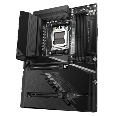 Scheda Madre GIGABYTE B850 AORUS STEALTH (BTF) AM5 DDR5 ATX Wi-Fi 7 Nero