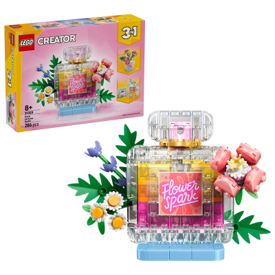 LEGO 31383 Creator 3 in 1 Boccetta di profumo con decorazione floreale
