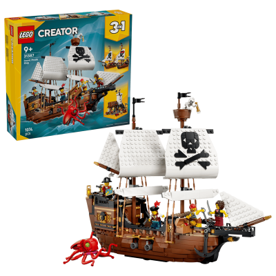 LEGO 31387 Creator 3-in-1 Iconica nave da pirata