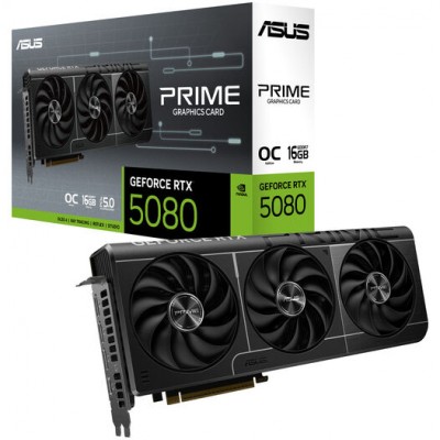 Scheda Vdieo ASUS Prime Nvidia GeForce RTX 5080 EVO OC 16GB GDDR7 Nero