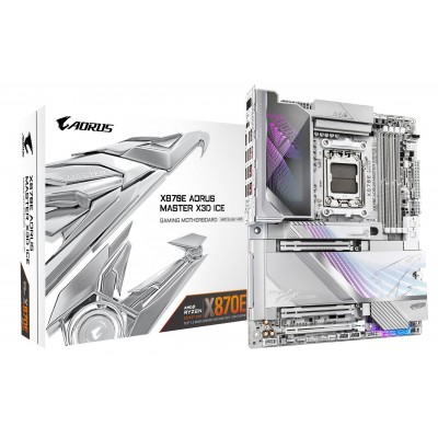 Scheda Madre Gigabyte X870E AORUS MASTER X3D ICE AM5 DDR5 ATX Bianco