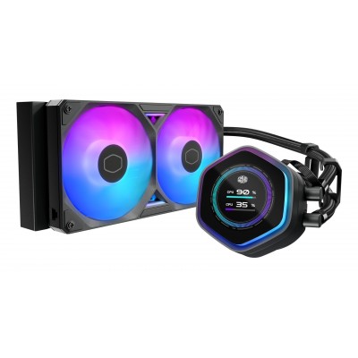 Dissipatore A Liquido Cooler Master MasterLiquid Atmos II 240 LCD ARGB Nero