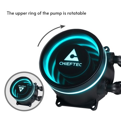 Dissipatore A Liquido Chieftec ICEBERG 240 RGB Nero
