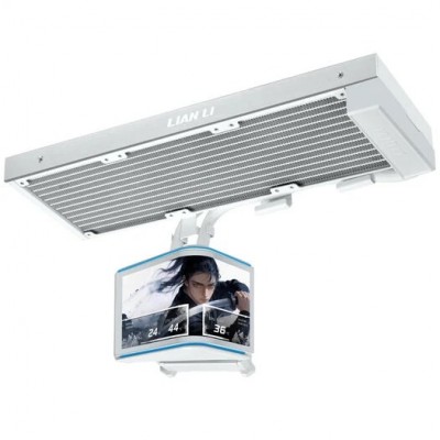 Dissipatore a Liquido Lian Li HydroShift II FanLess display OLED Curvo 360mm Bianco