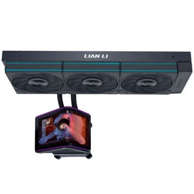 Dissipatore a Liquido Lian Li HydroShift II UNI FAN P28 display OLED Curvo 360mm Nero