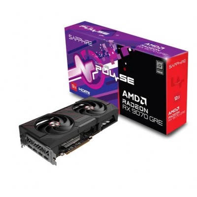 Scheda Video Sapphire Pulse AMD Radeon RX 9070 GRE Gaming OC 12GB GDDR6 Nero