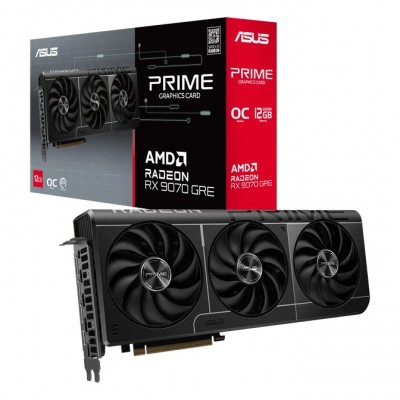 Scheda Video ASUS Prime Radeon AMD RX 9070 GRE OC Edition 12GB GDDR6 Nero