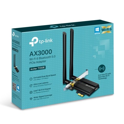 Scheda Wireless Interna TP-Link Archer TX50E WLAN   Bluetooth 2402 Mbit s