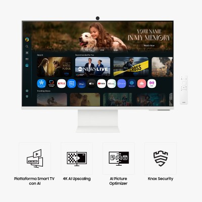 Monitor Samsung M8 Smart Monitor - M80F da 32" UHD