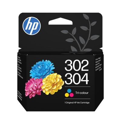 Cartuccia HP differenti colori B7RT6AE 302   304 100 Pagine Cartuccia di inchiostro in tricromia originale HP 302 304
