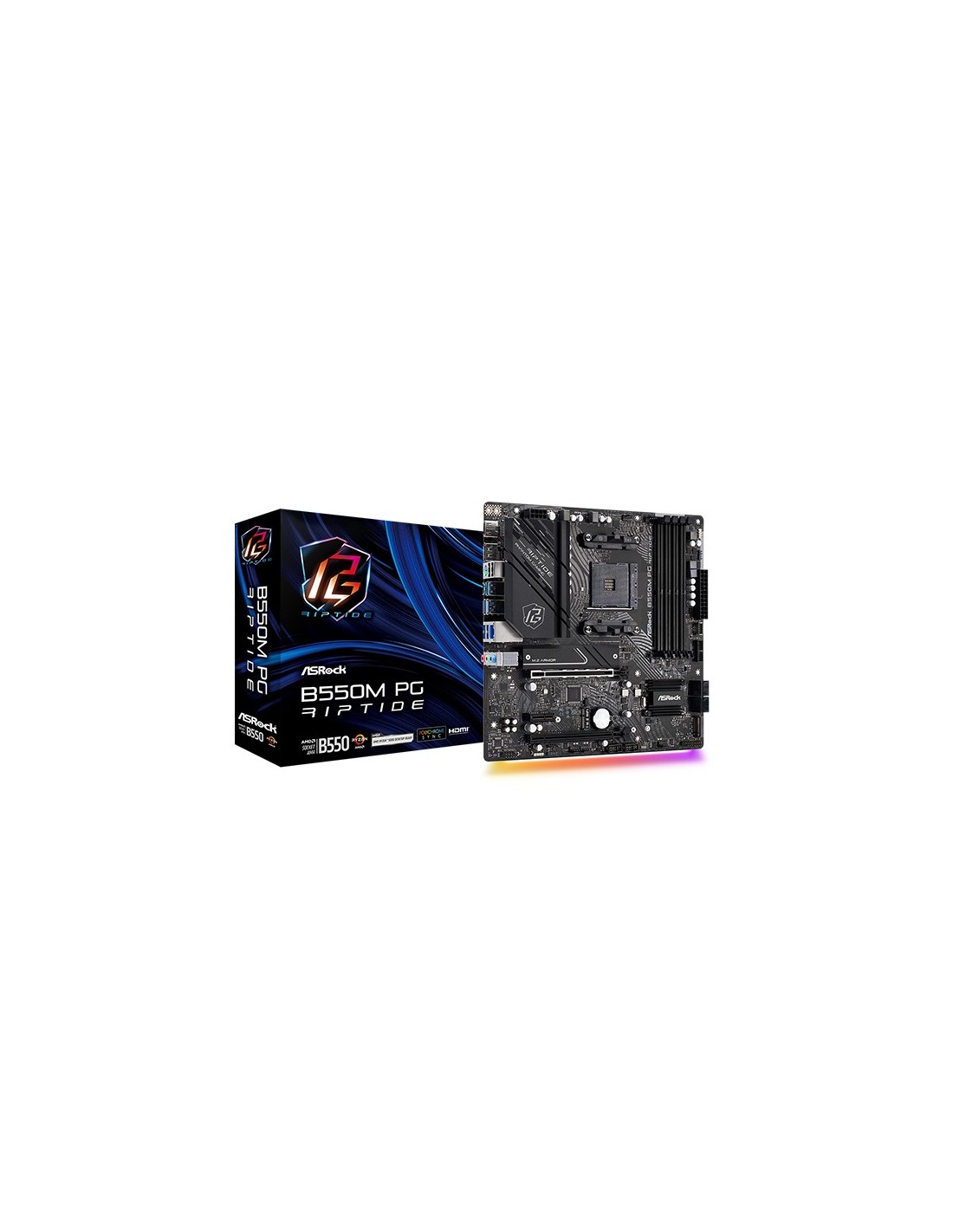 Asrock B550m Pg Riptide Amd B550 Presa Am4 Micro Atx