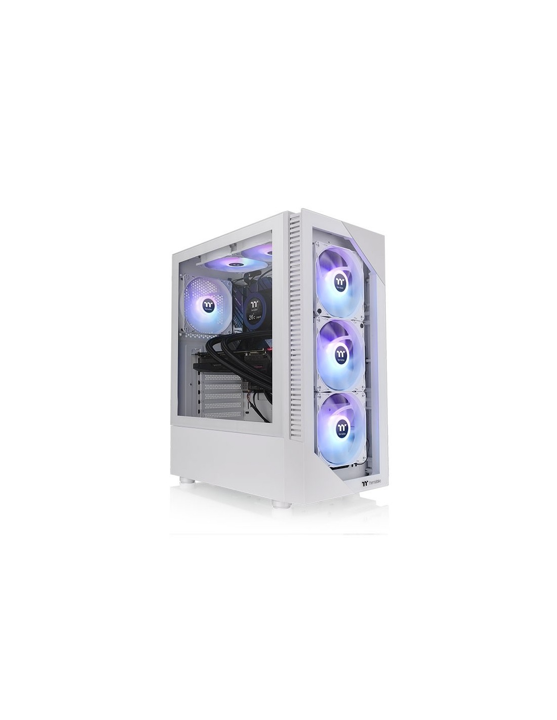 Thermaltake View 200 TG Snow ARGB Midi Tower Bianco