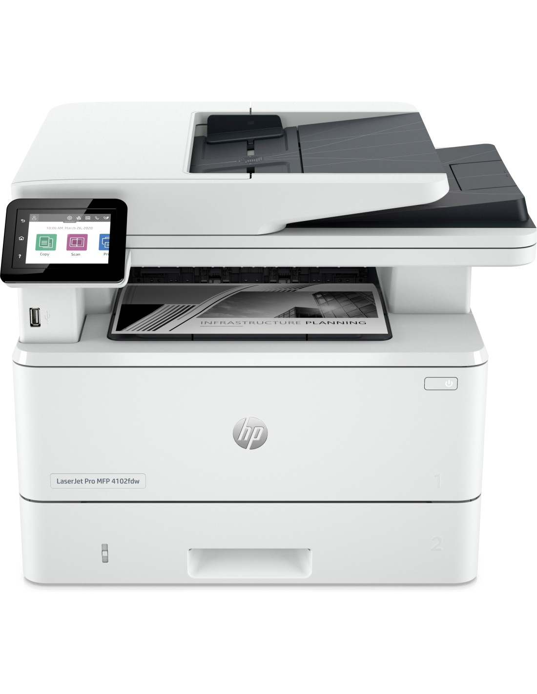 HP LaserJet Pro Stampante multifunzione 4102fdw, Bianco e nero, Stampante  per Piccole e medie imprese, Stampa, copia