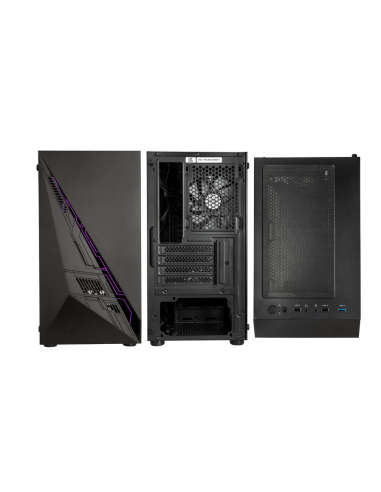 Case Kolink Micro-ATX ARGB K2 Plus, vetro temperato - nero