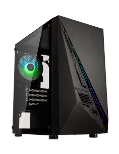 Case Kolink Micro-ATX ARGB K2 Plus, vetro temperato - nero