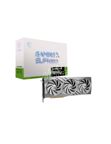 Scheda Video MSI GeForce RTX 4070 GAMING X SLIM WHITE 12 GB GDDR6X