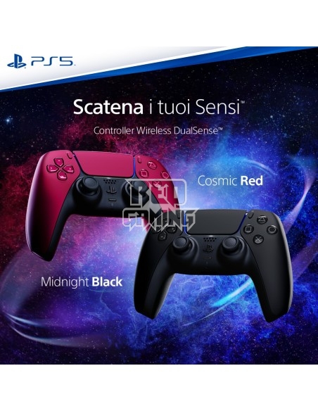 Sony DualSense Nero, Rosso Bluetooth/USB Gamepad Analogico