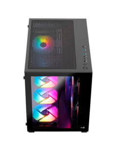 Case Aerocool Dryft Mini-BK-v1 Mini-Tower FRGB Vetro Temperato Nero