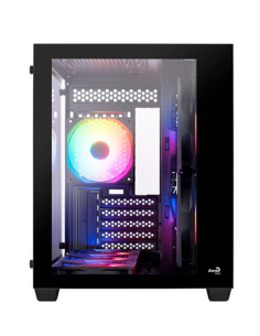 Case Aerocool Dryft Mini-BK-v1 Mini-Tower FRGB Vetro Temperato Nero