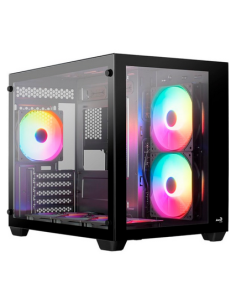 Case Aerocool Dryft Mini-BK-v1 Mini-Tower FRGB Vetro Temperato Nero