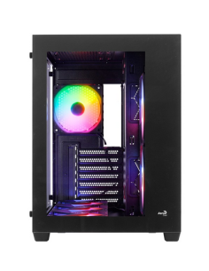 Case Aerocool Dryft-BK-v1 Mini-Tower FRGB Vetro Temperato Nero