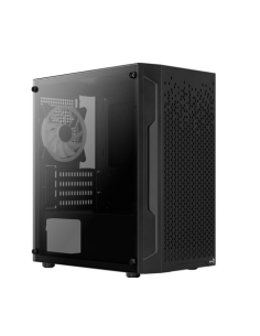 Case Aerocool Trinity G-BK-v3 Mini-Tower LED Vetro Temperato Nero