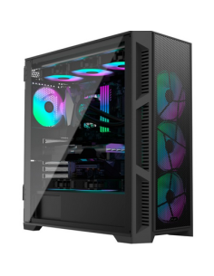 Case Raijintek PONOS ULTRA MS4 ST Midi-Tower Nero