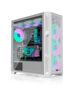 Case Raijintek PONOS ULTRA MS4 Midi-Tower Vetro Temperato Bianco