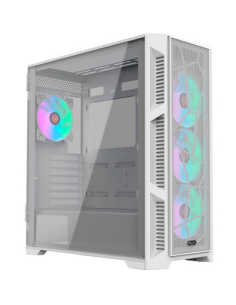 Case Raijintek PONOS ULTRA MS4 Midi-Tower Vetro Temperato Bianco