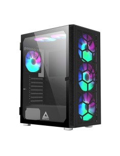 Case Montech X3 Glass Midi-Tower RGB Vetro Temperato Nero