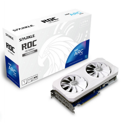 Scheda Video Sparkle Intel Arc A770 ROC Luna White OC 16GB Dual Fan GDDR6