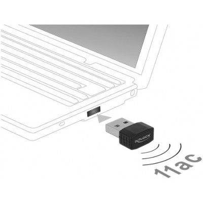 Scheda Wireless USB DeLOCK 12461 WLAN 433 Mbit s