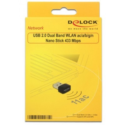 Scheda Wireless USB DeLOCK 12461 WLAN 433 Mbit s