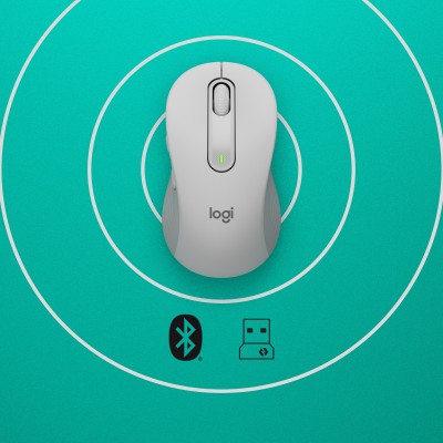 Mouse Logitech Signature M650 L Wireless bianco