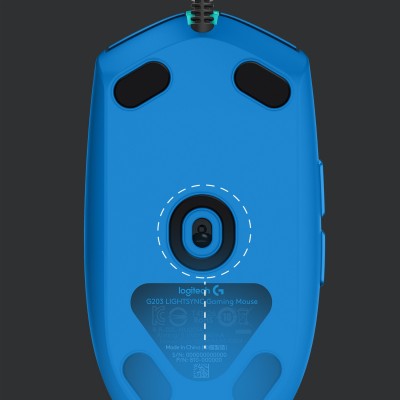 Mouse Gaming Logitech G203 LIGHTSYNC Blu