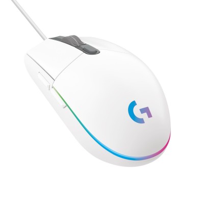 Mouse Gaming Logitech G203 LIGHTSYNC Bianco