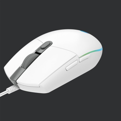 Mouse Gaming Logitech G203 LIGHTSYNC Bianco