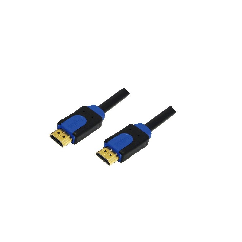 Cavo LogiLink HDMI con Ethernet 10m Nero Blu