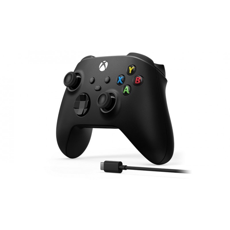 Microsoft Xbox Wireless Controller + USB-C Cable Nero Gamepad Analogico Digitale PC, One, One S, X, Series X