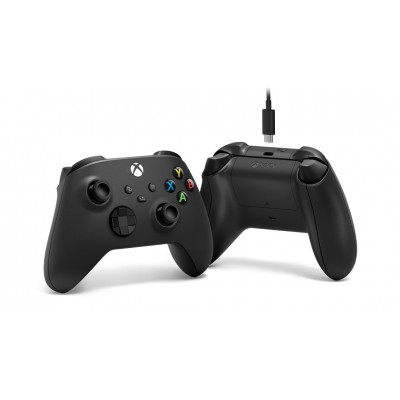 Microsoft Xbox Wireless Controller + USB-C Cable Nero Gamepad Analogico Digitale PC, One, One S, X, Series X