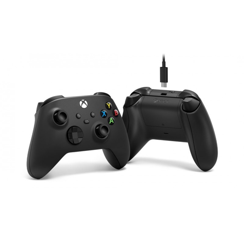 Microsoft Xbox Wireless Controller + USB-C Cable Nero Gamepad Analogico Digitale PC, One, One S, X, Series X